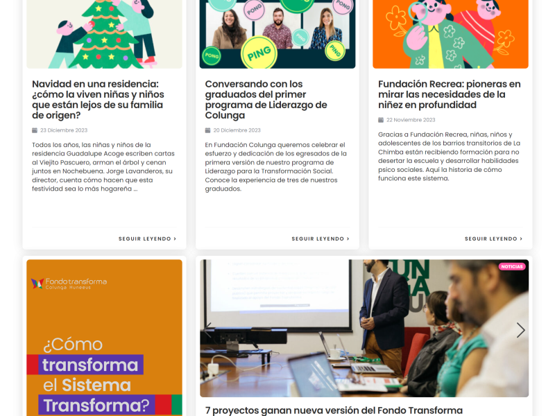 Web FundacionColunga